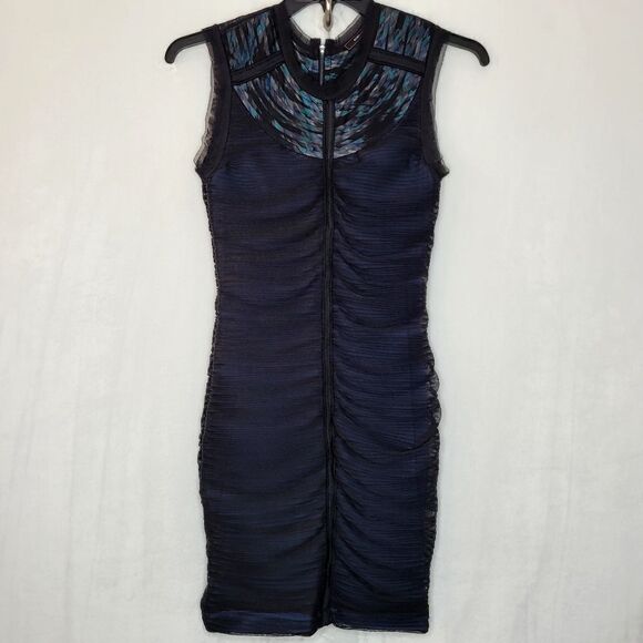 BCBGMaxAzria Silk Cocktail Mini Dress Size Small - Picture 1 of 13